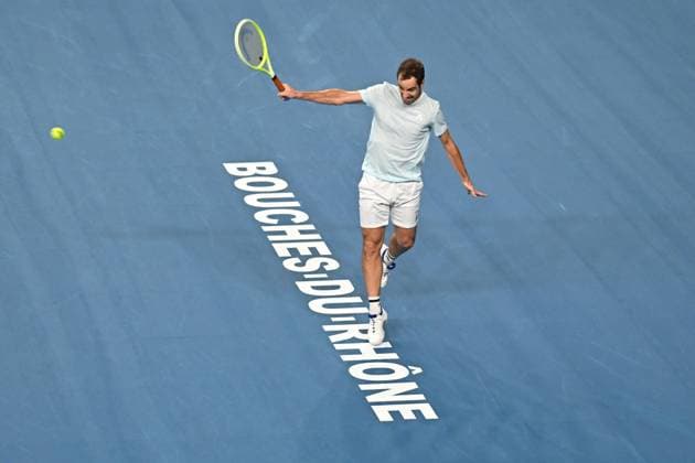 Open 13 Provence - Richard Gasquet v Alexander Biblik Richard Gasquet (FRA) during his last match at the Open 13 Provence in Marseille, on February, 11, 2025. Photo by Corinne Dubreuil ABACAPRESS.COM Marseille France  Copyright: xDubreuilxCorinne ABACAx