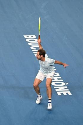 Open 13 Provence - Richard Gasquet v Alexander Biblik Richard Gasquet (FRA) during his last match at the Open 13 Provence in Marseille, on February, 11, 2025. Photo by Corinne Dubreuil ABACAPRESS.COM Marseille France  Copyright: xDubreuilxCorinne ABACAx