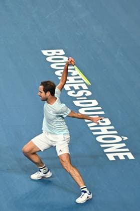 Open 13 Provence - Richard Gasquet v Alexander Biblik Richard Gasquet (FRA) during his last match at the Open 13 Provence in Marseille, on February, 11, 2025. Photo by Corinne Dubreuil ABACAPRESS.COM Marseille France  Copyright: xDubreuilxCorinne ABACAx