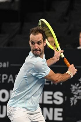 Open 13 Provence - Richard Gasquet v Alexander Biblik Richard Gasquet (FRA) during his last match at the Open 13 Provence in Marseille, on February, 11, 2025. Photo by Corinne Dubreuil ABACAPRESS.COM Marseille France  Copyright: xDubreuilxCorinne ABACAx