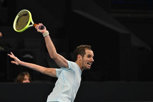 Open 13 Provence - Richard Gasquet v Alexander Biblik Richard Gasquet (FRA) during his last match at the Open 13 Provence in Marseille, on February, 11, 2025. Photo by Corinne Dubreuil ABACAPRESS.COM Marseille France  Copyright: xDubreuilxCorinne ABACAx