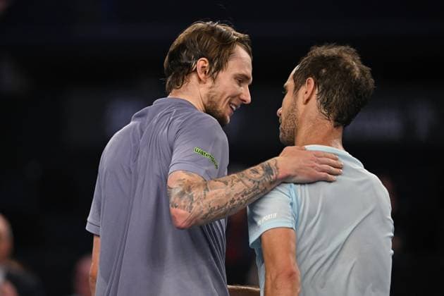 Open 13 Provence - Richard Gasquet v Alexander Biblik Richard Gasquet (FRA) during his last match at the Open 13 Provence in Marseille, on February, 11, 2025. Photo by Corinne Dubreuil ABACAPRESS.COM Marseille France  Copyright: xDubreuilxCorinne ABACAx