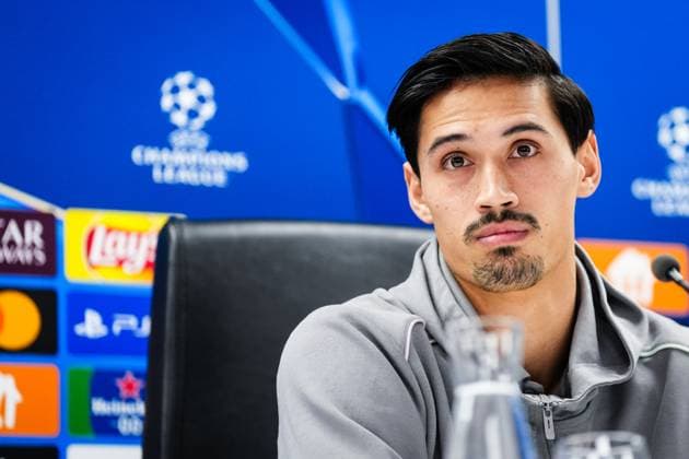 Champions League 2024-2025: press conference, PK, Pressekonferenz of AC Milan Rotterdam - Tijjani Reijnders of AC Milan during the press conference of AC Milan in preparation of the Champions League duel against Feyenoord at Stadion Feijenoord De Kuip on 11 February 2025 in Rotterdam, The Netherlands. Copyright: xYannickxVerhoevenx