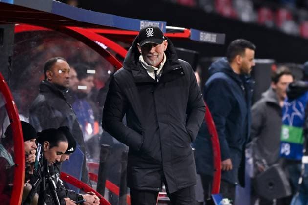 FOOTBALL : Brest vs PSG - Ligue des Champions - 11 02 2025 Eric ROY ( coach Brest ) looks dejected during the UEFA Champions League match between Stade Brestois 29 and Paris Saint Germain at Stade de Roudourou on February 11, 2025 in Guingamp, France. ( Photo by Dante Badano PsnewZ ) - GuingampFrance  Copyright: xDantexBadanox
