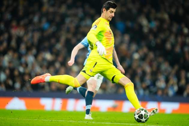 Manchester City v Real Madrid C.F. - UEFA Champions League 2024 25 League Knockout Play-off First Leg Thibaut Courtois goalkeeper of Real Madrid and Belgium during the UEFA Champions League 2024 25 League Knockout Play-off first leg match between Manchester City and Real Madrid C.F. at Manchester City Stadium on February 11, 2025 in Manchester, United Kingdom. Manchester England United Kingdom  Copyright: xJosexBretonx originalFilename:bretonhernandez-manchest250211_nptYZ.jpg