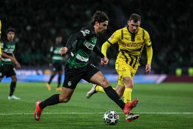 Lisbon, Portugal, February 11th,2025: Trincao (17 Sporting CP) in action during the UEFA Champions League football match between Sporting CP vs Borussia Dortmund at Estadio Jose Alvalade, Lisbon on February 11, 2025 (Joao Bravo SPP) Copyright: xJoaoxBravoxx xSPPx spp-en-JoBr-JBF-0543