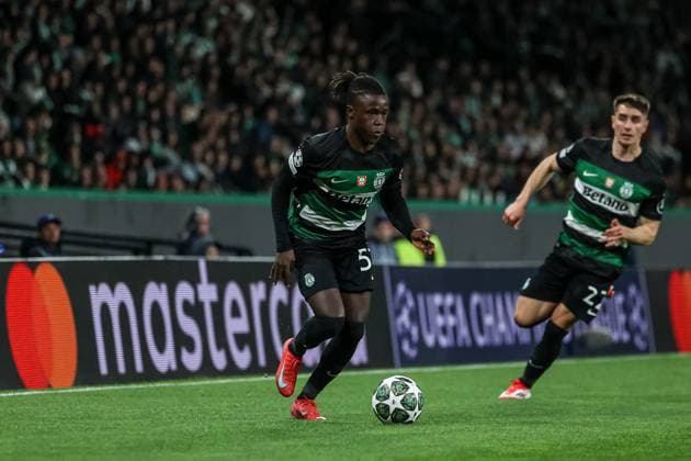 Lisbon, Portugal, February 11th,2025: Geovany Quenda (57 Sporting CP) in action during the UEFA Champions League football match between Sporting CP vs Borussia Dortmund at Estadio Jose Alvalade, Lisbon on February 11, 2025 (Joao Bravo SPP) Copyright: xJoaoxBravoxx xSPPx spp-en-JoBr-JBF-0522