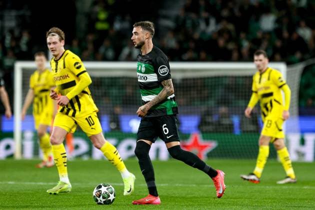 Zeno Debast defender of Sporting CP during the UEFA Champions League 2024 25 League knockout phase play-offs first leg football match between Sporting CP and Borussia Dortmund at the Jose Alvalade stadium in Lisbon on February 11, 2025. UEFA Champions League - Sporting CP vs Borussia Dortmund (Valter Gouveia SPP) Copyright: xValterxGouveia SPPx spp-en-VaGo-VG_L0646