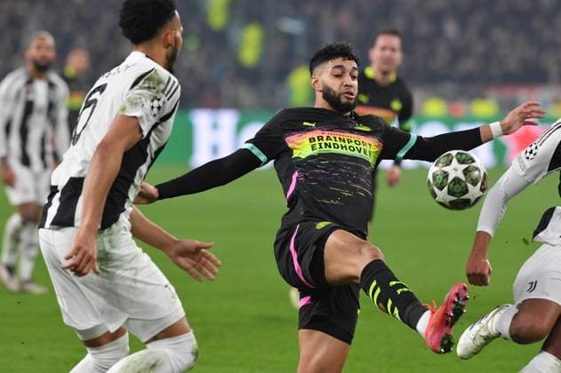 Foto IPP Massimo Rana Torino 11-02-2025 Calcio Champions League 2024 2025 playoff partita di andata Juventus-Psv Eindhoven nella foto ismael sibari Italy Photo Press - World Copyright italy ITALY  Copyright: xR4924_italyphotopressx