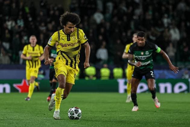 Lisbon, Portugal, February 11th,2025: Adeyemi (27 Borussia Dortmund) in action during the UEFA Champions League football match between Sporting CP vs Borussia Dortmund at Estadio Jose Alvalade, Lisbon on February 11, 2025 (Joao Bravo SPP) Copyright: xJoaoxBravoxx xSPPx spp-en-JoBr-JBF-0827