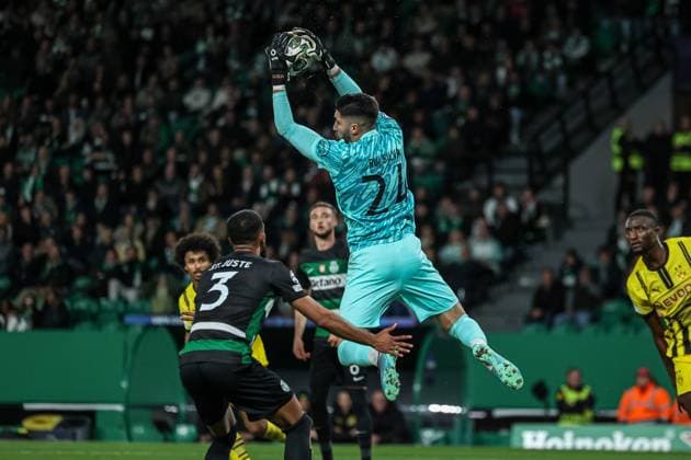 Lisbon, Portugal, February 11th,2025: Rui Silva (24 Sporting CP) in action during the UEFA Champions League football match between Sporting CP vs Borussia Dortmund at Estadio Jose Alvalade, Lisbon on February 11, 2025 (Joao Bravo SPP) Copyright: xJoaoxBravoxx xSPPx spp-en-JoBr-JBF-0806