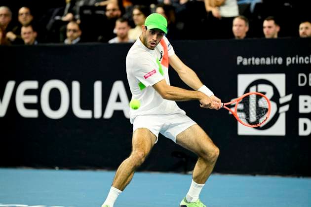 TENNIS : Open 13 Provence 2025 - Marseille - 11 02 2025 L Open 13 Provence se dispute du 10 au 16 fÃ vrier 2025 au Palais des Sports de Marseille. Nuno Borges (POR) MarseilleFrance  Copyright: xWilliamxCannarellax