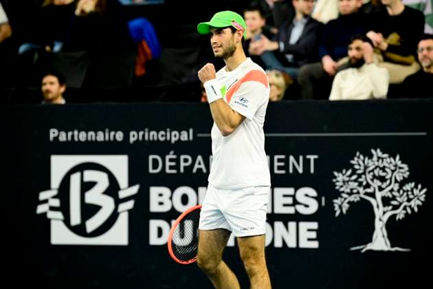 TENNIS : Open 13 Provence 2025 - Marseille - 11 02 2025 L Open 13 Provence se dispute du 10 au 16 fÃ vrier 2025 au Palais des Sports de Marseille. Nuno Borges (POR) MarseilleFrance  Copyright: xWilliamxCannarellax