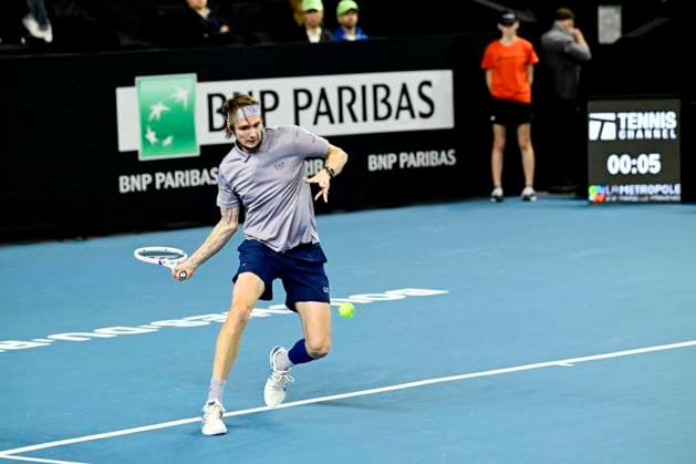 TENNIS : Open 13 Provence 2025 - Marseille - 11 02 2025 L Open 13 Provence se dispute du 10 au 16 fÃ vrier 2025 au Palais des Sports de Marseille. Alexander Bublik (KAZ) MarseilleFrance  Copyright: xWilliamxCannarellax