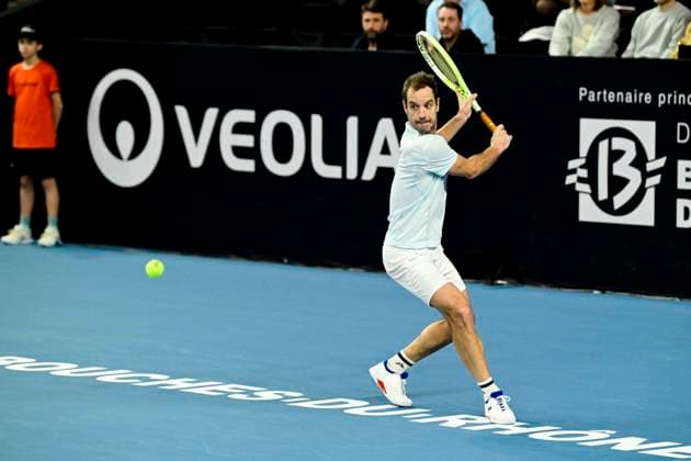 TENNIS : Open 13 Provence 2025 - Marseille - 11 02 2025 L Open 13 Provence se dispute du 10 au 16 fÃ vrier 2025 au Palais des Sports de Marseille. Richard Gasquet (FRA) MarseilleFrance  Copyright: xWilliamxCannarellax
