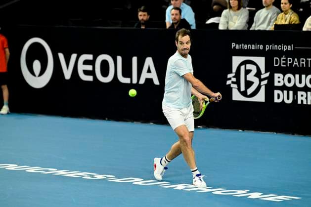 TENNIS : Open 13 Provence 2025 - Marseille - 11 02 2025 L Open 13 Provence se dispute du 10 au 16 fÃ vrier 2025 au Palais des Sports de Marseille. Richard Gasquet (FRA) MarseilleFrance  Copyright: xWilliamxCannarellax