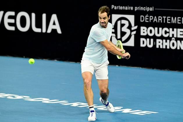 TENNIS : Open 13 Provence 2025 - Marseille - 11 02 2025 L Open 13 Provence se dispute du 10 au 16 fÃ vrier 2025 au Palais des Sports de Marseille. Richard Gasquet (FRA) MarseilleFrance  Copyright: xWilliamxCannarellax