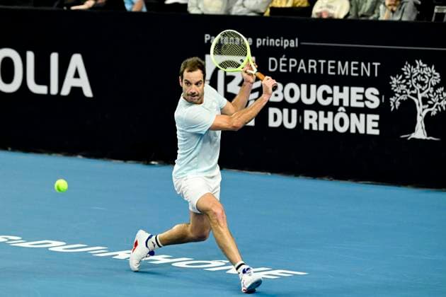 TENNIS : Open 13 Provence 2025 - Marseille - 11 02 2025 L Open 13 Provence se dispute du 10 au 16 fÃ vrier 2025 au Palais des Sports de Marseille. Richard Gasquet (FRA) MarseilleFrance  Copyright: xWilliamxCannarellax