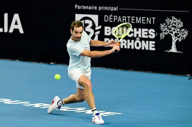 TENNIS : Open 13 Provence 2025 - Marseille - 11 02 2025 L Open 13 Provence se dispute du 10 au 16 fÃ vrier 2025 au Palais des Sports de Marseille. Richard Gasquet (FRA) MarseilleFrance  Copyright: xWilliamxCannarellax