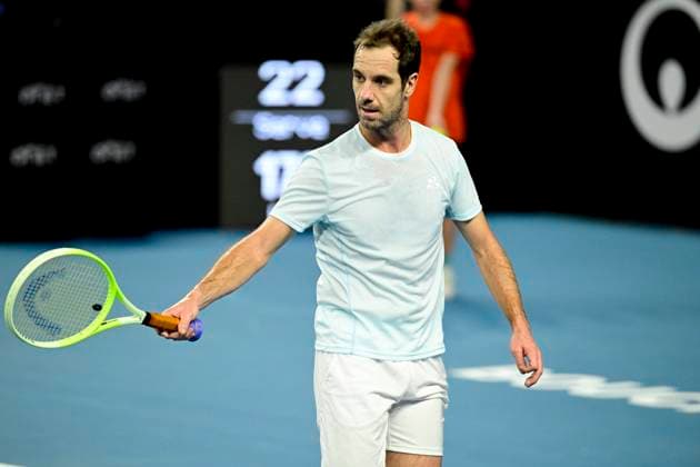 TENNIS : Open 13 Provence 2025 - Marseille - 11 02 2025 L Open 13 Provence se dispute du 10 au 16 fÃ vrier 2025 au Palais des Sports de Marseille. Richard Gasquet (FRA) MarseilleFrance  Copyright: xWilliamxCannarellax