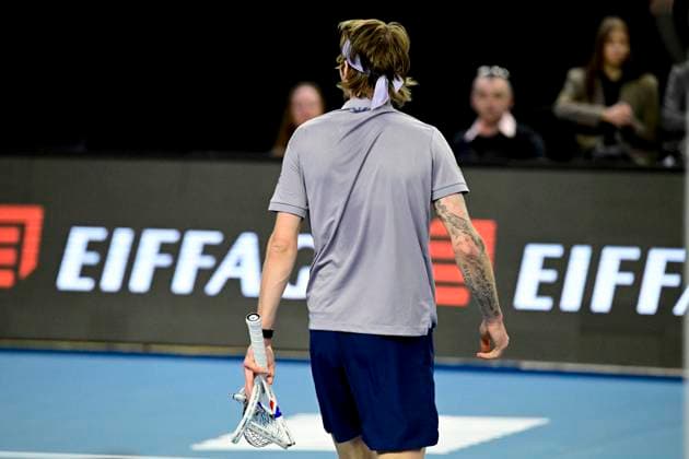 TENNIS : Open 13 Provence 2025 - Marseille - 11 02 2025 L Open 13 Provence se dispute du 10 au 16 fÃ vrier 2025 au Palais des Sports de Marseille. Alexander Bublik (KAZ) MarseilleFrance  Copyright: xWilliamxCannarellax