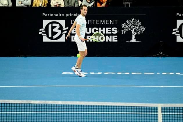 TENNIS : Open 13 Provence 2025 - Marseille - 11 02 2025 L Open 13 Provence se dispute du 10 au 16 fÃ vrier 2025 au Palais des Sports de Marseille. Richard Gasquet (FRA) MarseilleFrance  Copyright: xWilliamxCannarellax