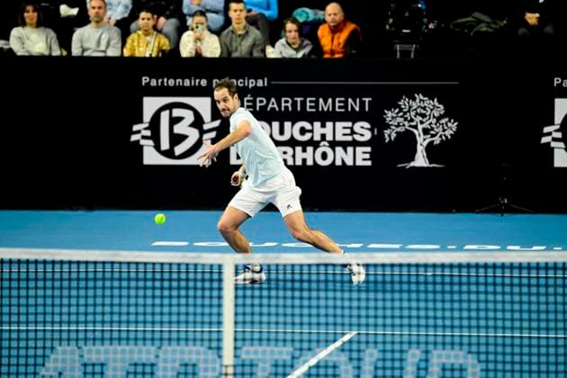 TENNIS : Open 13 Provence 2025 - Marseille - 11 02 2025 L Open 13 Provence se dispute du 10 au 16 fÃ vrier 2025 au Palais des Sports de Marseille. Richard Gasquet (FRA) MarseilleFrance  Copyright: xWilliamxCannarellax