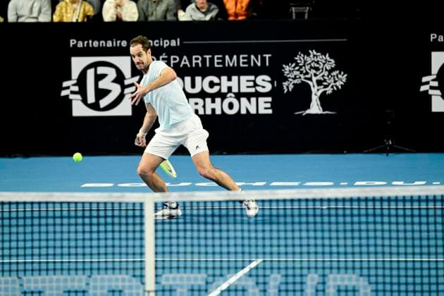 TENNIS : Open 13 Provence 2025 - Marseille - 11 02 2025 L Open 13 Provence se dispute du 10 au 16 fÃ vrier 2025 au Palais des Sports de Marseille. Richard Gasquet (FRA) MarseilleFrance  Copyright: xWilliamxCannarellax