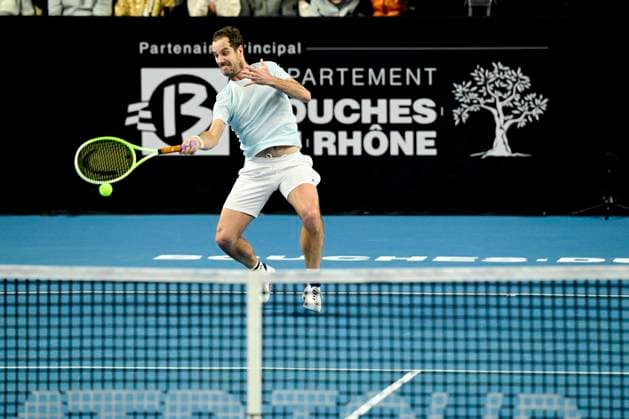 TENNIS : Open 13 Provence 2025 - Marseille - 11 02 2025 L Open 13 Provence se dispute du 10 au 16 fÃ vrier 2025 au Palais des Sports de Marseille. Richard Gasquet (FRA) MarseilleFrance  Copyright: xWilliamxCannarellax