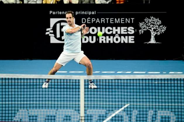 TENNIS : Open 13 Provence 2025 - Marseille - 11 02 2025 L Open 13 Provence se dispute du 10 au 16 fÃ vrier 2025 au Palais des Sports de Marseille. Richard Gasquet (FRA) MarseilleFrance  Copyright: xWilliamxCannarellax
