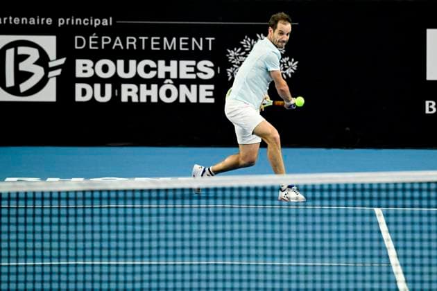 TENNIS : Open 13 Provence 2025 - Marseille - 11 02 2025 L Open 13 Provence se dispute du 10 au 16 fÃ vrier 2025 au Palais des Sports de Marseille. Richard Gasquet (FRA) MarseilleFrance  Copyright: xWilliamxCannarellax