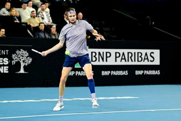 TENNIS : Open 13 Provence 2025 - Marseille - 11 02 2025 L Open 13 Provence se dispute du 10 au 16 fÃ vrier 2025 au Palais des Sports de Marseille. Alexander Bublik (KAZ) MarseilleFrance  Copyright: xWilliamxCannarellax