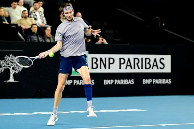TENNIS : Open 13 Provence 2025 - Marseille - 11 02 2025 L Open 13 Provence se dispute du 10 au 16 fÃ vrier 2025 au Palais des Sports de Marseille. Alexander Bublik (KAZ) MarseilleFrance  Copyright: xWilliamxCannarellax