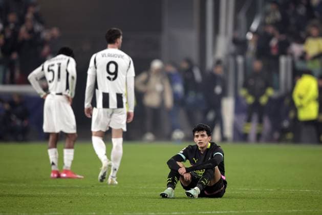 TURINE - Richard Ledezma of PSV Eindhoven disappointment after the UEFA Champions league playoff match between Juventus FC and PSV Eindhoven at the Allianz stadium on Feb. 11, 2025 in Turin, Italy. ANP JEROEN PUTMANS UEFA Champions League 2024 25 League Knockout Play-off First Leg 2024 25 xVIxANPxSportx xxANPxIVx 519733899 originalFilename: 519733899.jpg