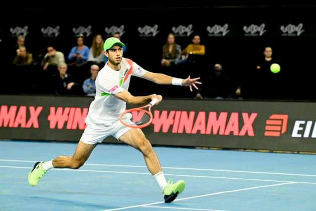 TENNIS : Open 13 Provence 2025 - Marseille - 11 02 2025 L Open 13 Provence se dispute du 10 au 16 fÃ vrier 2025 au Palais des Sports de Marseille. Nuno Borges (POR) MarseilleFrance  Copyright: xWilliamxCannarellax