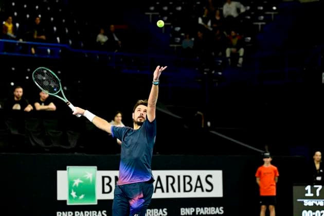 TENNIS : Open 13 Provence 2025 - Marseille - 11 02 2025 L Open 13 Provence se dispute du 10 au 16 fÃ vrier 2025 au Palais des Sports de Marseille. Stanislas Wawrinka (SUI) MarseilleFrance  Copyright: xWilliamxCannarellax