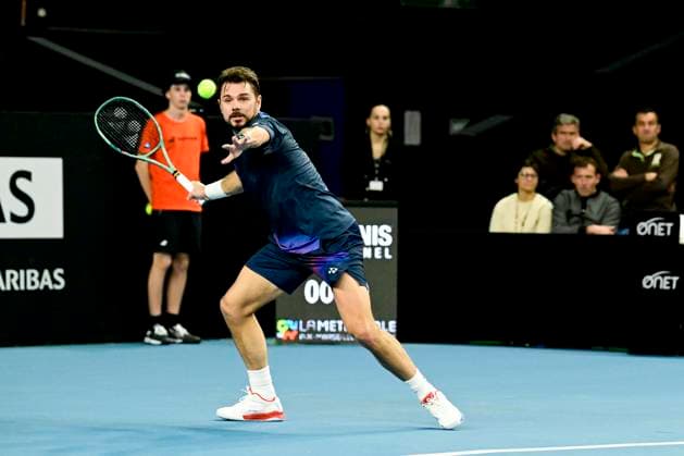 TENNIS : Open 13 Provence 2025 - Marseille - 11 02 2025 L Open 13 Provence se dispute du 10 au 16 fÃ vrier 2025 au Palais des Sports de Marseille. Stanislas Wawrinka (SUI) MarseilleFrance  Copyright: xWilliamxCannarellax