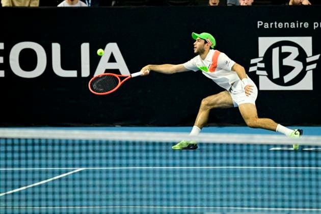 TENNIS : Open 13 Provence 2025 - Marseille - 11 02 2025 L Open 13 Provence se dispute du 10 au 16 fÃ vrier 2025 au Palais des Sports de Marseille. Nuno Borges (POR) MarseilleFrance  Copyright: xWilliamxCannarellax