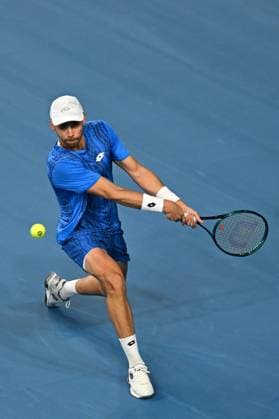 Open 13 Provence - Marseille Benjamin Bonzi (FRA) during his first round match at the Open 13 Provence in Marseille, on February, 11, 2025. Photo by Corinne Dubreuil ABACAPRESS.COM Marseille France  Copyright: xDubreuilxCorinne ABACAx