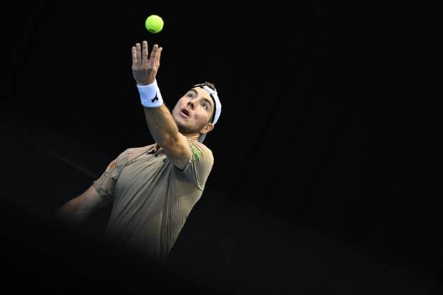 Open 13 Provence - Marseille Jan-Lennard Struff (GER) during his first round match at the Open 13 Provence in Marseille, on February, 11, 2025. Photo by Corinne Dubreuil ABACAPRESS.COM Marseille France  Copyright: xDubreuilxCorinne ABACAx