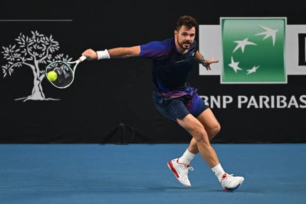 Open 13 Provence - Marseille Stan Wawrinka (SUI) during his first round match at the Open 13 Provence in Marseille, on February, 11, 2025. Photo by Corinne Dubreuil ABACAPRESS.COM Marseille France  Copyright: xDubreuilxCorinne ABACAx