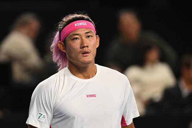Open 13 Provence - Marseille Zhizhen Zhang (CHI) during his first round match at the Open 13 Provence in Marseille, on February, 11, 2025. Photo by Corinne Dubreuil ABACAPRESS.COM Marseille France  Copyright: xDubreuilxCorinne ABACAx