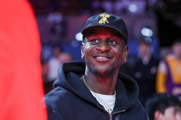 Former FC Bayern Muenchen basketball player Isaac Bonga after the game, GER, FC Bayern Muenchen vs Skyliners Frankfurt, Basketball, easycredit Basketball Bundesliga, BBL, Matchday 21, Season 2024 2025, 11 02 2025, GER, FC Bayern Muenchen vs Skyliners Frankfurt, Basketball, easycredit Basketball Bundesliga, BBL, Matchday 21, Season 2024 2025, 11 02 2025 Muenchen Copyright: xEibner-Pressefoto JennixMaulx EP_JML