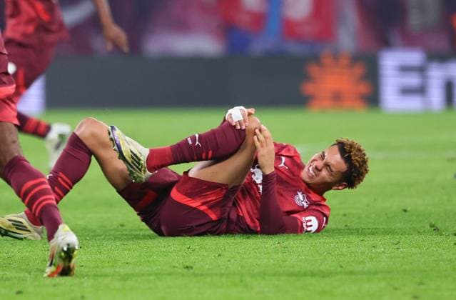 Football, RB Leipzig, Antonio Nusa out for 6 weeks with knee injury - Archive pictures