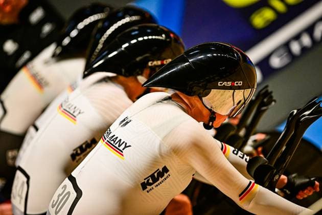 Sport Bilder des Tages Lisa Klein, Franziska Brauße, Laura Süßemilch, Mieke Kröger Bahn EM 2025 Lisa Klein, Franziska Brauße, Laura Süßemilch, Mieke Kröger - Bahn EM Bahnrad Europameisterschaften 2025 (EuroTrack25 2025 UEC Track Elite European Championships), die vom 12. bis 16. Februar 2025 im Vlaanderen Heusden-Zolder Velodroom Limburg im belgischen Heusden-Zolder stattfinden.