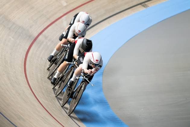 Track Cycling, UEC EUROPEAN CHAMPIONSHIPS, Women s Team Pursuit Qualifying, 12 02 2025 Heusden Zolder Copyright: xMarcelxHilgerx
