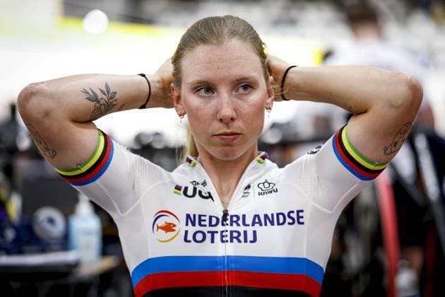 HEUSDEN-ZOLDER - Lorena Wiebes during the first day of the European Track cycling, Rad, Radsport, Bahnrad, Bahn championships in Belgium. ANP BAS CZERWINSKI xVIxANPxSportx xxANPxIVx 519806604 originalFilename: 519806604.jpg