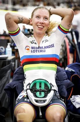HEUSDEN-ZOLDER - Lorena Wiebes during the first day of the European Track cycling, Rad, Radsport, Bahnrad, Bahn championships in Belgium. ANP BAS CZERWINSKI xVIxANPxSportx xxANPxIVx 519807387 originalFilename: 519807387.jpg