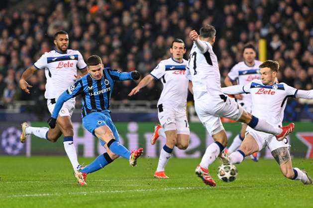 Club Brugge v Atalanta - UEFA Champions League BRUGGE, BELGIUM - FEBRUARY 12 : Tzolis Christos forward of Club Brugge in action during the UEFA Champions League 2024 25 knockout phase play-off match first round between Club Brugge and Atalanta on February 12, 2025 in Brugge, Belgium, 12 02 2025 Brugge Belgium  Copyright: xDhax