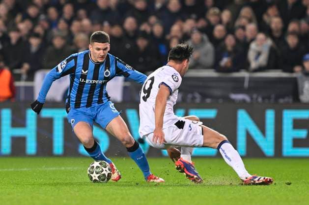 Club Brugge v Atalanta - UEFA Champions League BRUGGE, BELGIUM - FEBRUARY 12 : Jutgla Ferran forward of Club Brugge in action during the UEFA Champions League 2024 25 knockout phase play-off match first round between Club Brugge and Atalanta on February 12, 2025 in Brugge, Belgium, 12 02 2025 Brugge Belgium  Copyright: xDhax